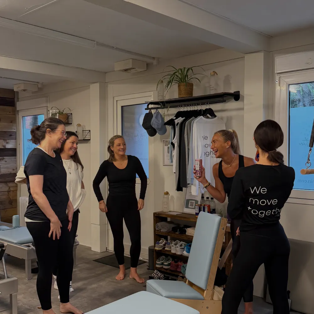 The Pilates From Within teachers together in the Haslemere studio